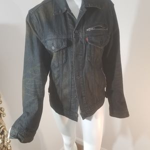 Levi Strauss,black stonewashed mens jacket